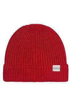 TOWN - GOTS Organic Cotton Beenie Hat Bright Red via KOMODO