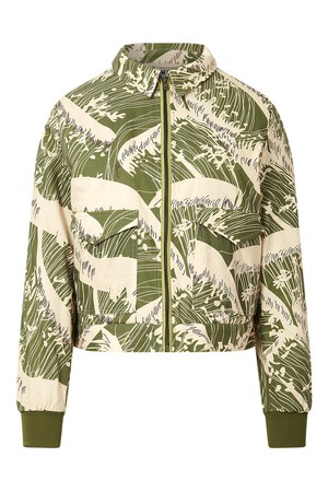 VIVI - Organic Cotton Bomber Print - Green Wave from KOMODO