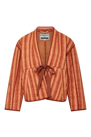 WEAVE - Organic Cotton Jacket Pink Weave Stripe from KOMODO