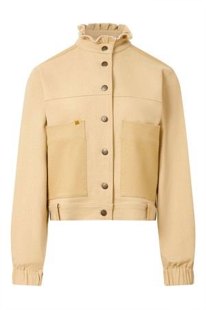 RUFFLE - Organic Cotton Jacket - Dark Sand from KOMODO