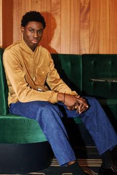 COLE Organic Cotton Poly Velvet - Olive via KOMODO