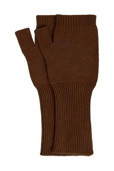 JAS - GOTS Organic Cotton Fingerless Gloves - Hazelnut via KOMODO