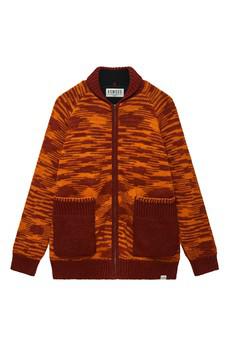 RONIN - Womens Fleece Lined Wool Jacket Red via KOMODO
