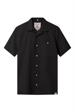 SPINDRIFT - Organic Linen Cotton Shirt - Black from KOMODO