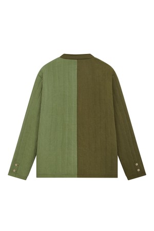 MILO - Organic Cotton Jacket Green Patchwork from KOMODO