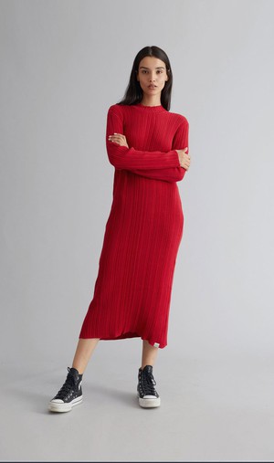 MAYUMI - GOTS Organic Cotton Dress Red from KOMODO