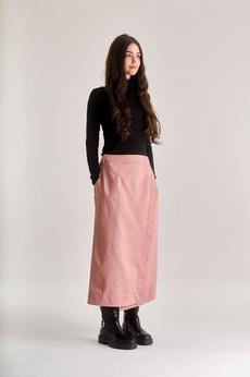 SANTO Organic Cotton Skirt - Dusty Pink via KOMODO