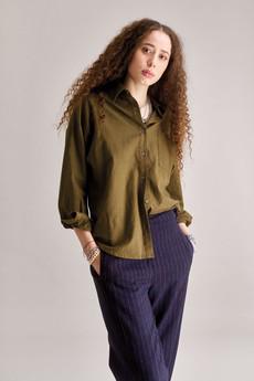 HANAKO Organic Cotton Shirt - Green via KOMODO