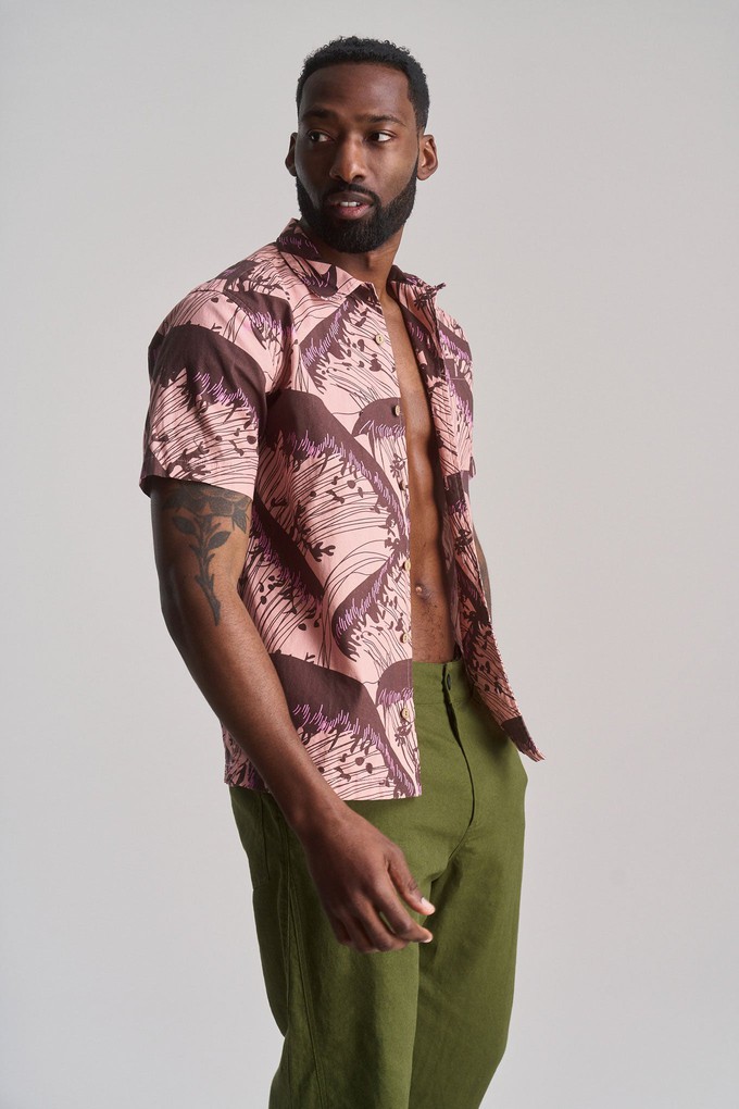 SPINDRIFT - Organic Cotton Shirt - Pink Wave from KOMODO