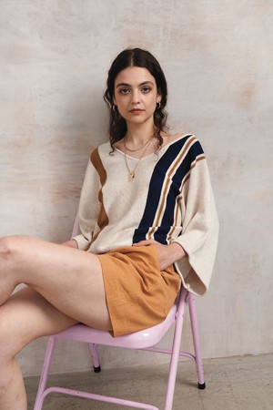 FREDDIE - Organic Cotton Top - Sand from KOMODO