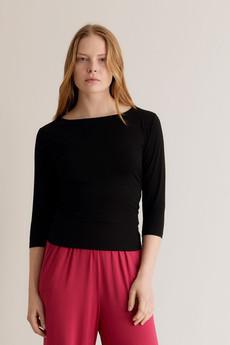 GIA - Tie Back Black Top via KOMODO