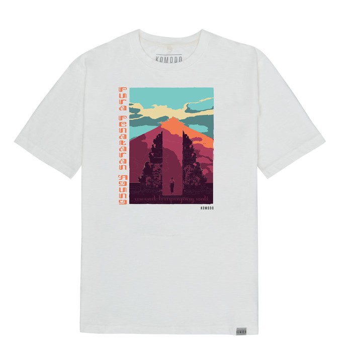 TEMPLE - GOTS Organic Cotton Tee Off-White from KOMODO
