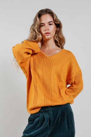 ANYA Fine Merino Wool Jumper - Mustard from KOMODO ANYA Fine Merino Wool Jumper - Mustard from KOMODO