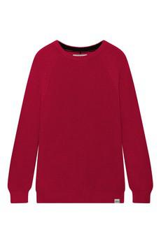 SERGIO - Womens Organic Cotton Jumper Red via KOMODO