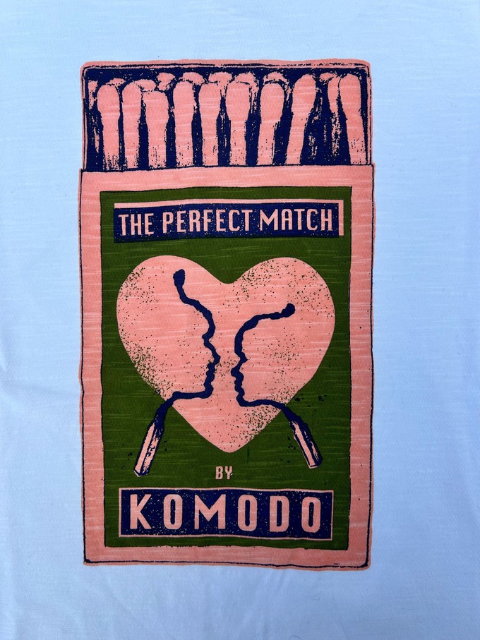 MATCHMAKING - GOTS Organic Cotton Tee Off White from KOMODO