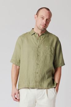 DINGWALLS Organic Linen Shirt Khaki van KOMODO