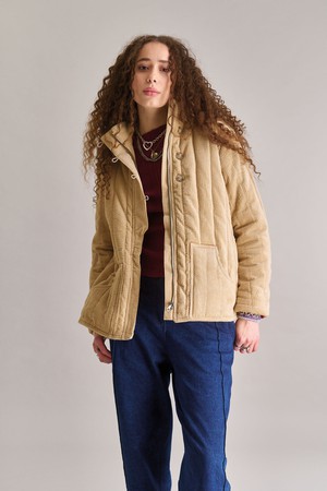 GEORGIA Organic Cotton Cord Coat - Croissant from KOMODO