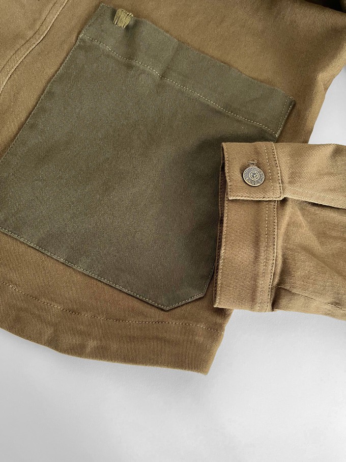 CHRISTOPHE - Organic Cotton Jacket - Green patch from KOMODO