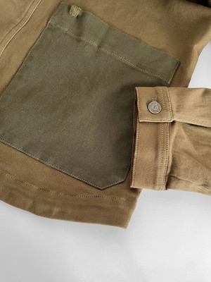 CHRISTOPHE - Organic Cotton Jacket - Green patch from KOMODO