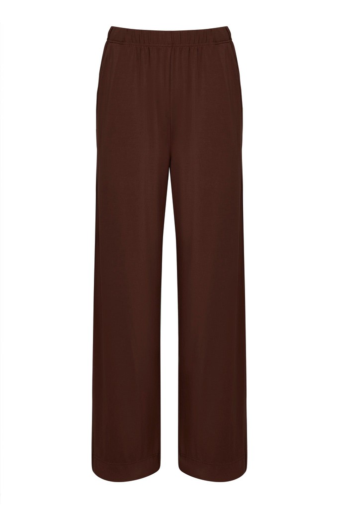 BINITA - Modal Jersey Trouser - Chocolate from KOMODO