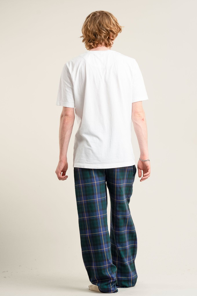 JIM JAM Mens Organic Cotton Pyjama Bottoms - Black Watch from KOMODO