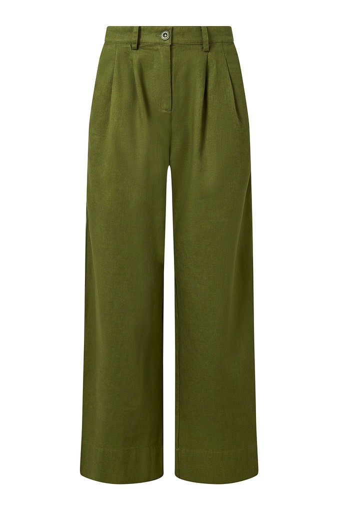 LION - Organic Linen Cotton trouser - Khaki from KOMODO