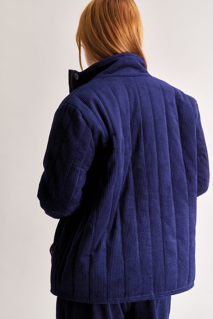 GEORGIA Organic Cotton Cord Coat - Navy from KOMODO