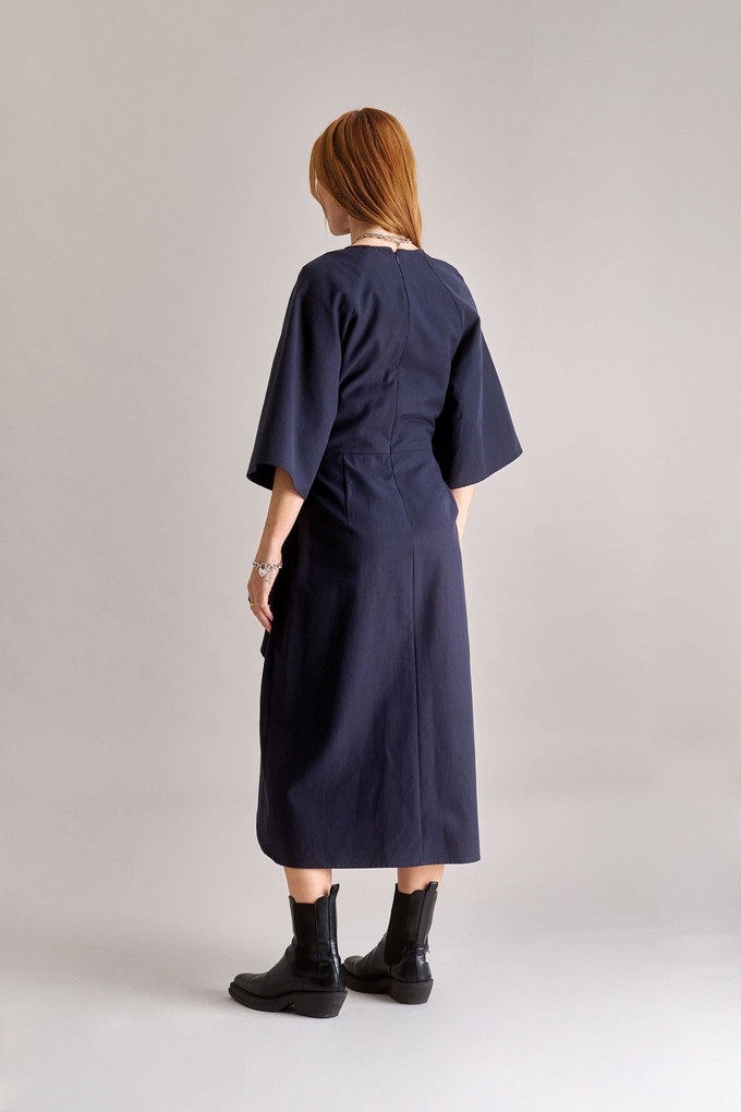 VIVIENNE Cotton Tencel Dress - Navy from KOMODO