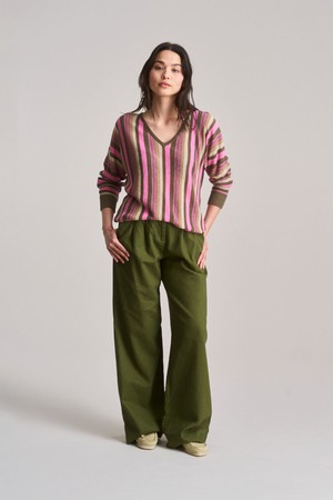 LION - Organic Linen Cotton trouser - Khaki from KOMODO