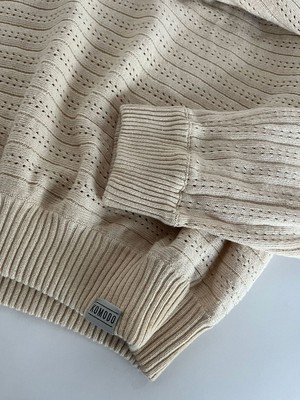 CLOVER - Pointelle Knit Organic Cotton Jumper - Cream from KOMODO