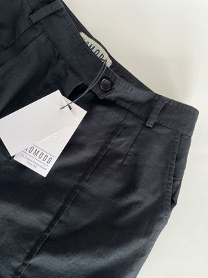 EMMIE - Organic Linen Cotton Shorts - Black from KOMODO