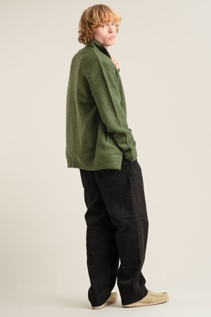 HEATH Fleece Lined Wool Jacket - Olive from KOMODO