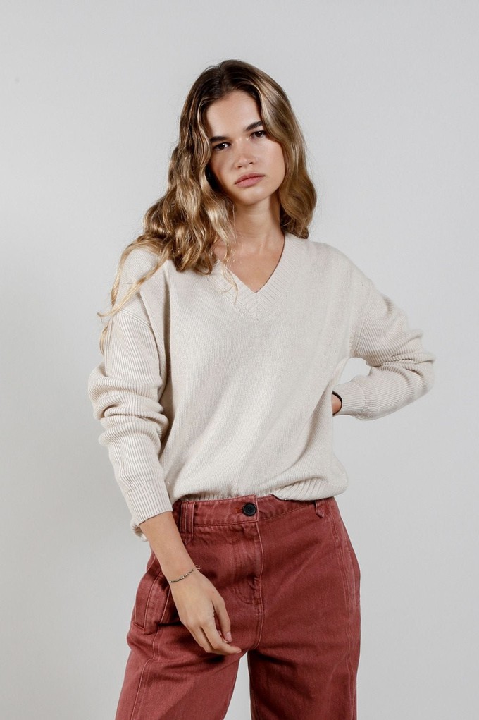 WONDER Wool Blend Jumper - Sand from KOMODO