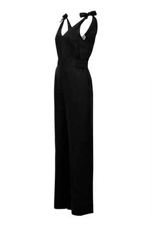 FLOSS - Linen Jumpsuit Black from KOMODO