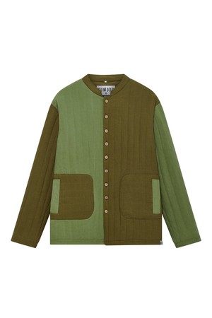 MILO - Organic Cotton Jacket Green Patchwork from KOMODO