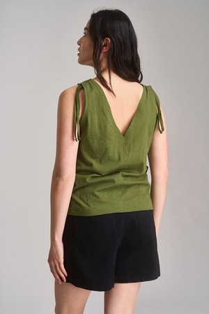 CELIA - Organic Cotton Top - Green from KOMODO