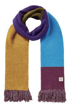 ALEXA Oversized Wool Blend Scarf - Rainbow Stripe via KOMODO