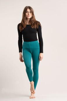 SYLVIE Legging - GOTS Organic Cotton Teal via KOMODO