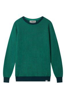 HASAN  - Organic Cotton Jumper Teal via KOMODO
