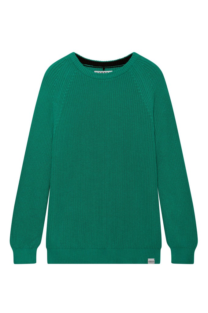 SERGIO - Womens Organic Cotton Jumper Green from KOMODO