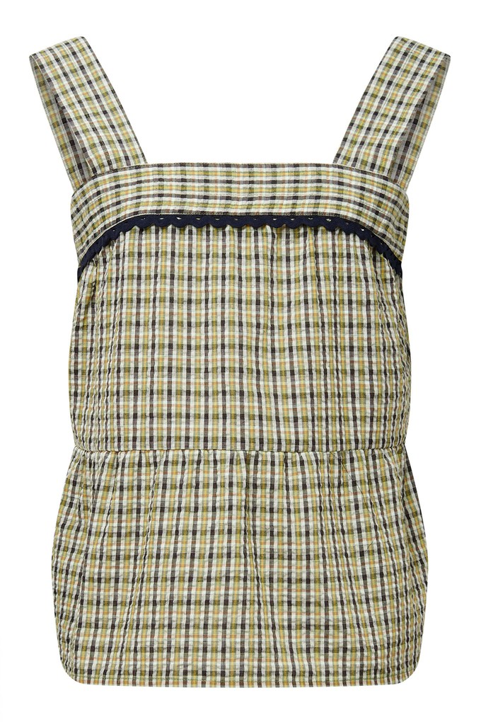 CAITLIN - Organic Cotton Top Summer Check from KOMODO