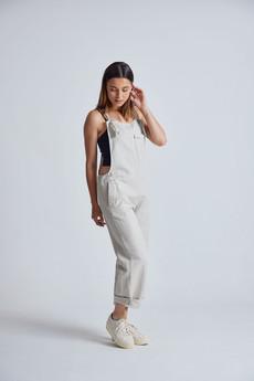 MARY-LOU Natural - GOTS Organic Cotton Dungarees by Flax & Loom van KOMODO
