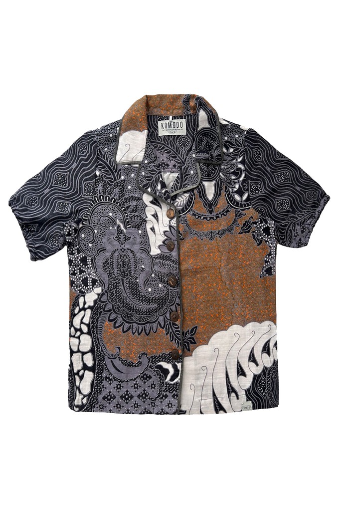 ZORI - Organic Cotton Blouse Batik Print Black from KOMODO