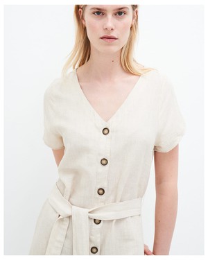 Ella linnen jurk from Kuyichi