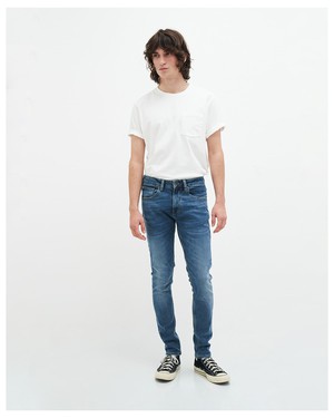 Kale icon blauwe skinny jeans from Kuyichi