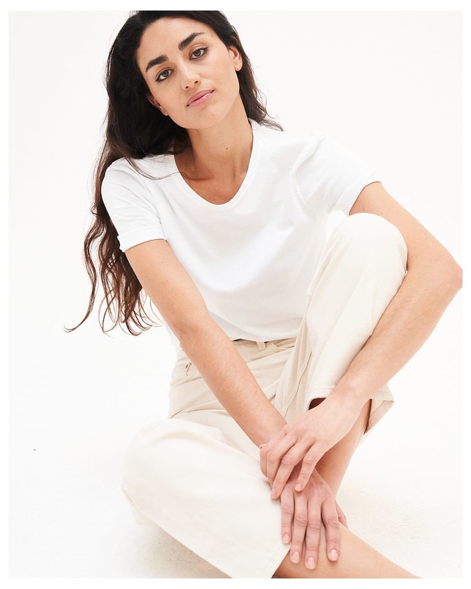 Bobbie undyed witte barrel jeans from Kuyichi