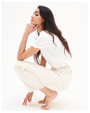 Bobbie undyed witte barrel jeans from Kuyichi