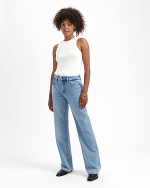 Lena Loose Worn Blue from Kuyichi