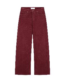 Harper Loose Flare Corduroy Bordeaux via Kuyichi