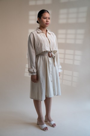 Dawning Trench Dress with Cropped Jacket from Lafaani